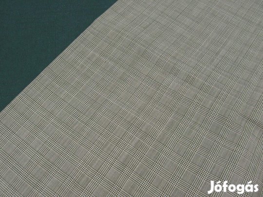 Szürke, apró kockás szövet - méteráru (IV/1.)