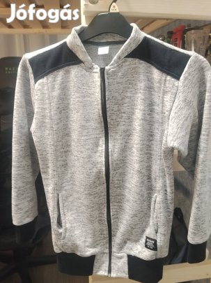 Szürke cipzáras pulóver (Duski - M-es)