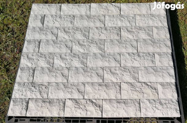 Szürke falburkoló lap,lábazati kő