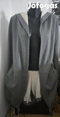 Szürke feliratos kardigán