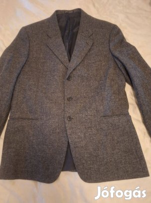 Szürke férfi vastag szövet zakó XL