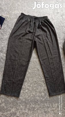 Szürke gumis derekú nagy méretű nadrág