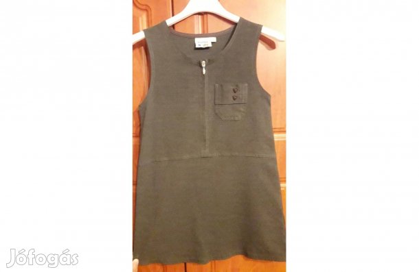 Szürke kislány ruha elöl cipzárral 5-6 évesre szép állapotban