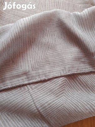 Szürke kockás Új fényáteresztő függöny Ólomzsinórra (10m x 3m)Akció!