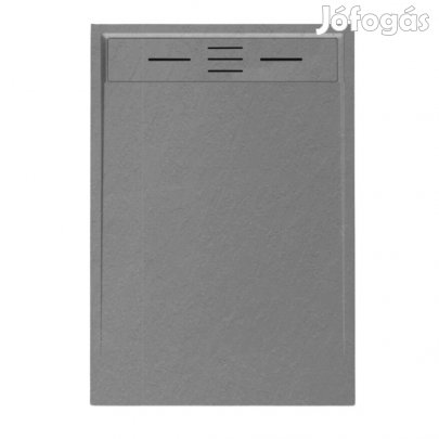 Szürke kőhatású zuhanytálca 80 x 110 cm + ajándék szifonkészlet | Wel