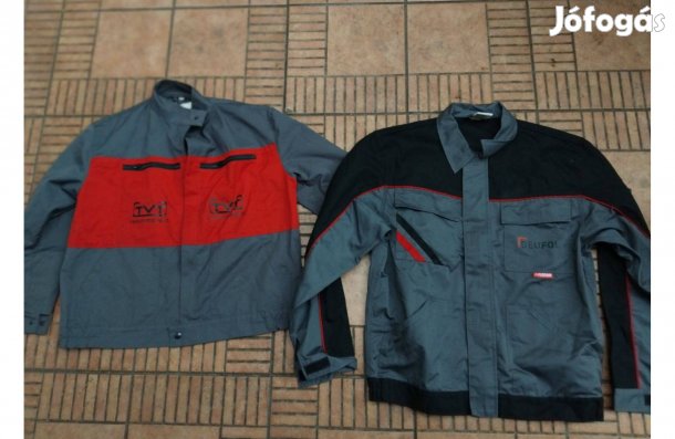 Szürke munkás kabát munkáskabát M XL XXL 2db új