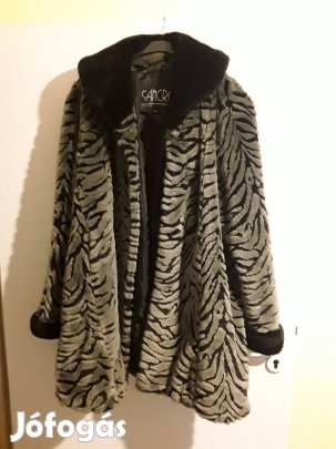 Szürke műszőrme bunda