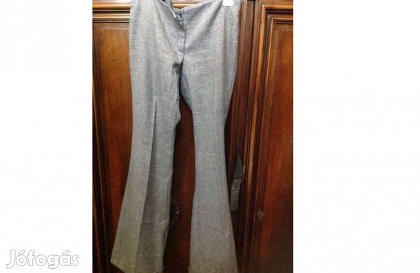 Szürke női élre vasalt nadrág