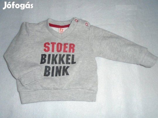 Szürke pulóver 3-6 hó (méret 68)