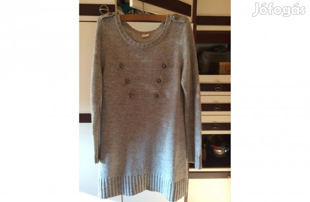 Szürke pulóver, tunika L