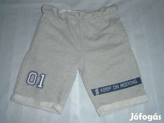 Szürke színű pamut rövidnadrág 8-9 évesre (méret 134)
