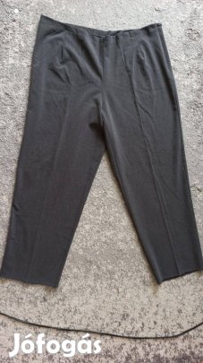 Szürke sztreccses, elegáns nagy méretű nadrág 50-es