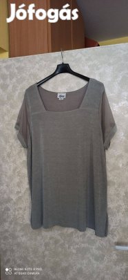 Szürkés zöld rövid ujjú felső 48-as