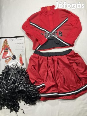 Szurkoló jelmez, felnőtt jelmez, új, pom-pom lány jelmez G699