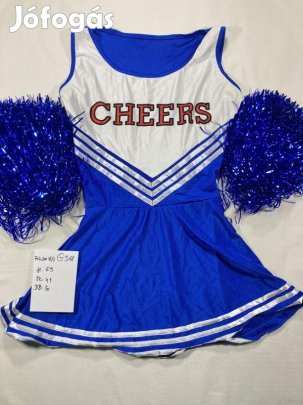 Szurkoló jelmez, pom-pom lány jelmez, felnőtt jelmez G318