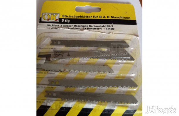 Szúrófűrészlapok szénacélból 1400 Ft Bp. 3. ker