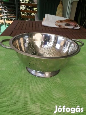 Szűrőtál rozsdamentes acélból eladó!