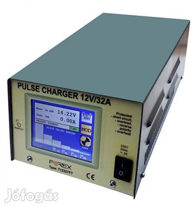 T1232TFT automata akkumulátortöltő