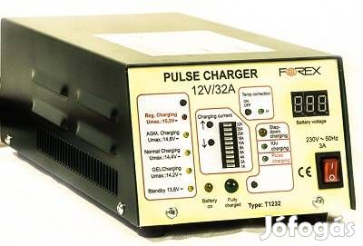 T1232 automata akkumulátortöltő