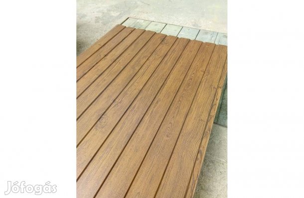 T8 Kerítéslemez 0,4 mm | Fa mintás 200x120 cm Pest megyében átvehető