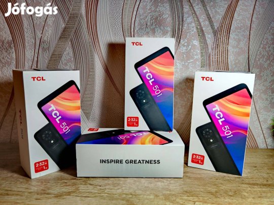 TCL 501 független+dual, vadonatúj, bontatlan, okos készülékek, Olcsón!