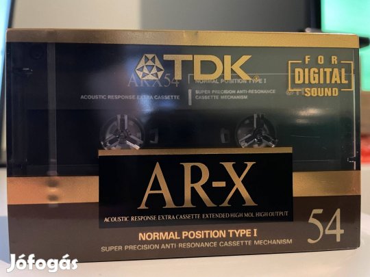 TDK AR-X 54 1990 Japan bontatlan, új magnókazetta, audio kazetta