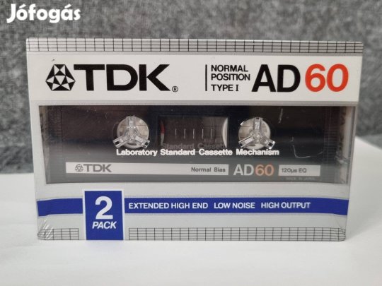 TDK Ad 60 bontatlan magnó kazetta 2 db