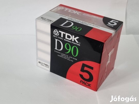 TDK D90 bontatlan magnó kazetta 5 db