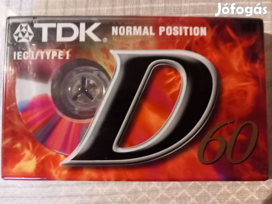 TDK D 60 (1997) új, lezárt magnókazetta