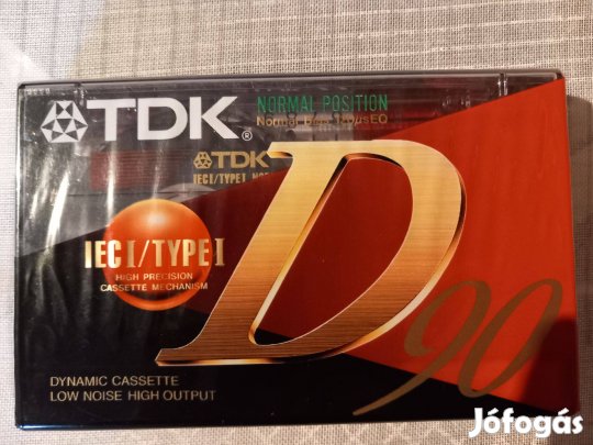 TDK D 90 (1995) új, lezárt magnókazetta