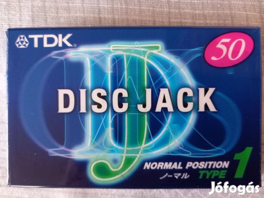 TDK Disc Jack 50-es új, lezárt, normál magnókazetta