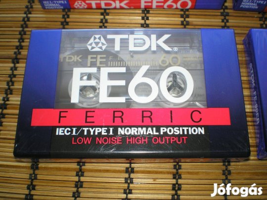 TDK FE 60 régi magnó kazetta bontatlan csomagolásban ár/db