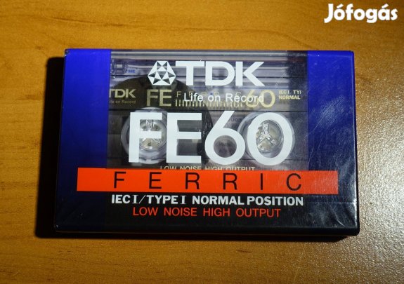 TDK Fe60 bontatlan normál kazetta1997 deck