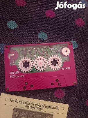 TDK HD 30 demagnetizaló audio magnó kazetta