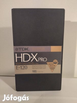 TDK HD-X Pro E-120 VHS videókazetta High Definition Excellent Grade