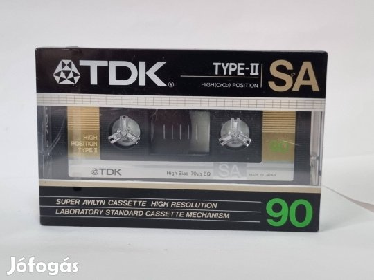 TDK SA 90 bontatlan króm kazetta