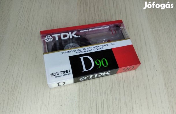 TDK - D 90 - Kazetta 1988. (Bontatlan)