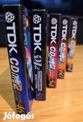 TDK audió kazetta szett