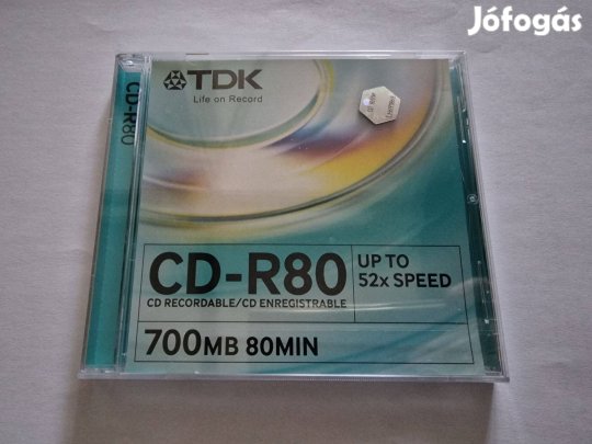 TDK bontatlan CD lemezek vastag tokban