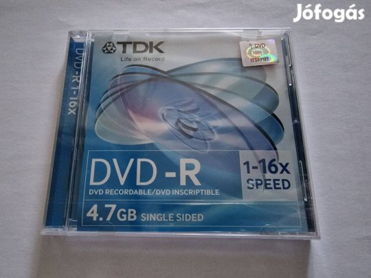 TDK bontatlan DVD lemezek vastag tokban