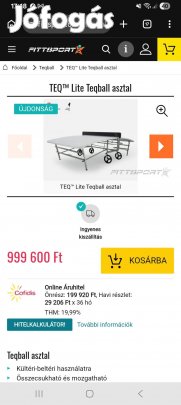 TEQ Lite Teqball asztal