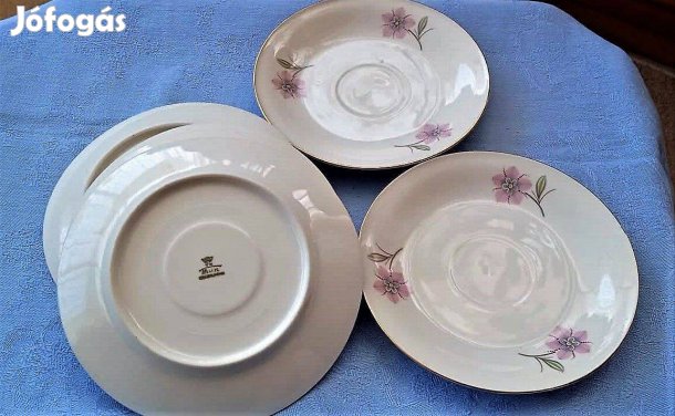 TK Thun régi porcelán kistányér/sütistányér készlet