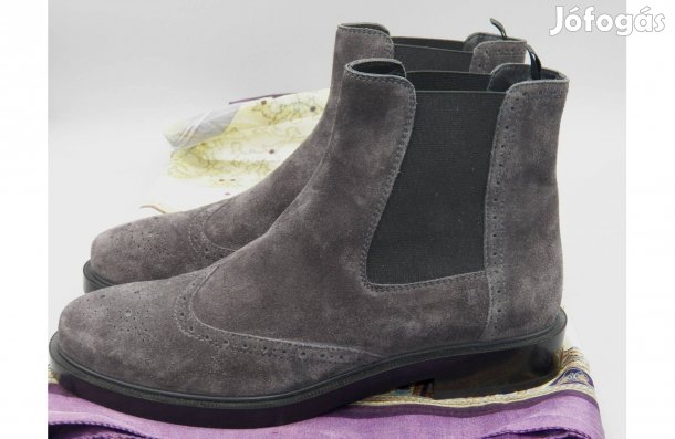 TOD'S velúrbőr bokacsizma, 38 1/2 (nagyobb a beleírtnál!) - Szinte új!