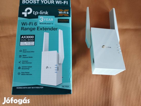 TP-Link RE705X Wi-Fi 6 Range Extender, új
