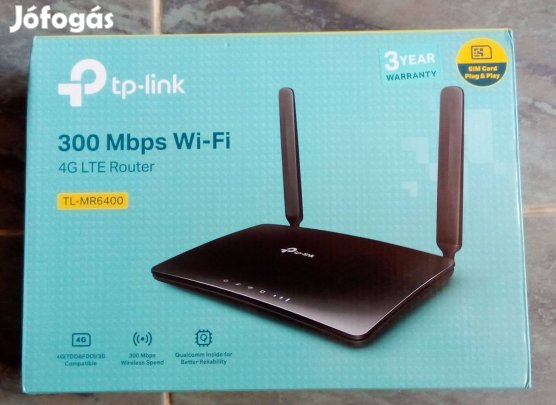 TP-Link TL-MR6400 4G LTE Vezeték nélküli Router
