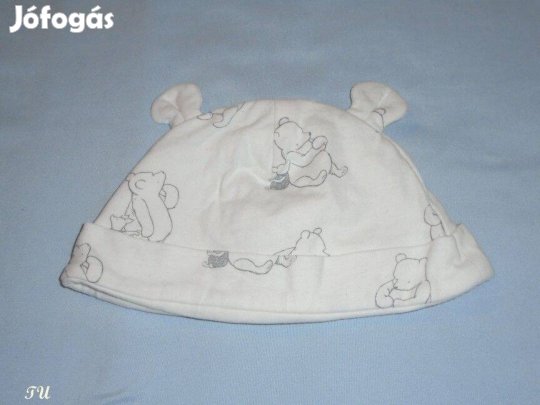 TU Micimackó mintás pamut sapka 9-12 hó (méret 74 / 80)