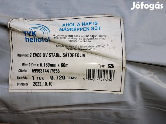 TVK fólia 12m*0,150mm*60m