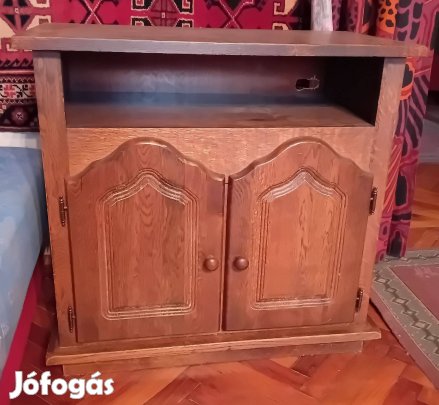 TV - media szekrény tömör fából, stabil erős, hibátlan