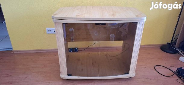 TV állvány, üveges, használt eladó