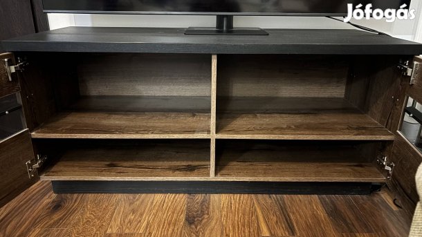 TV-állvány kétajtós, polcos